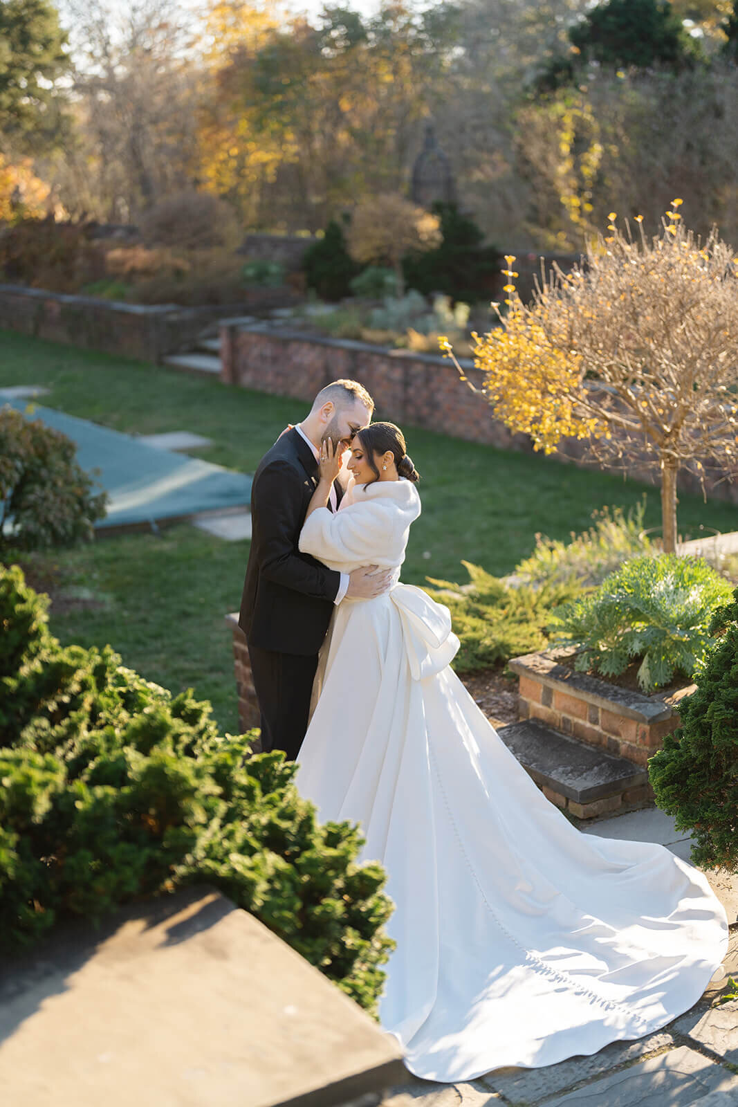 Anna and Daniel during their wedding celebration
