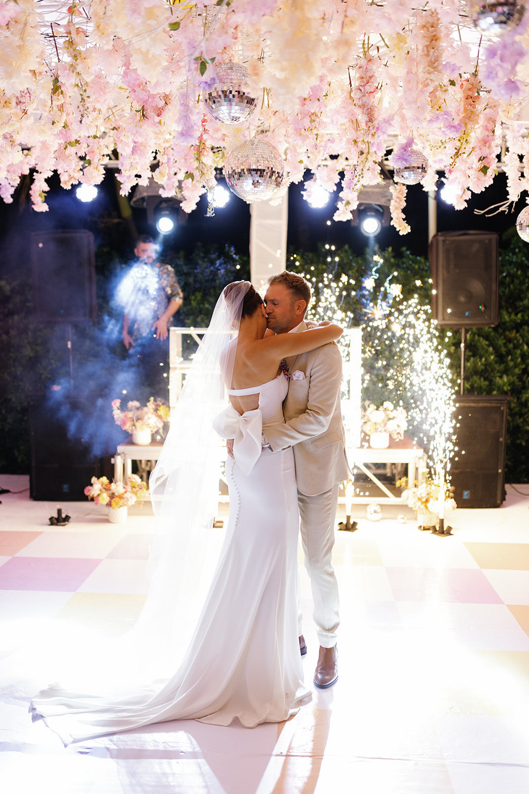 Sunset wedding portraits in the Dominican Republic
