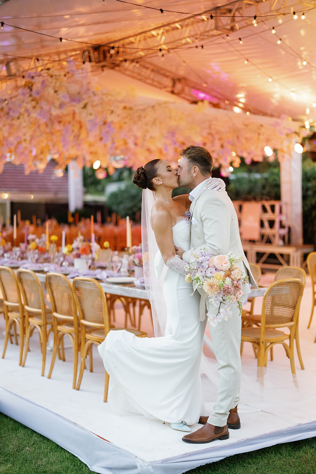 Evening couple portrait, Dominican Republic wedding