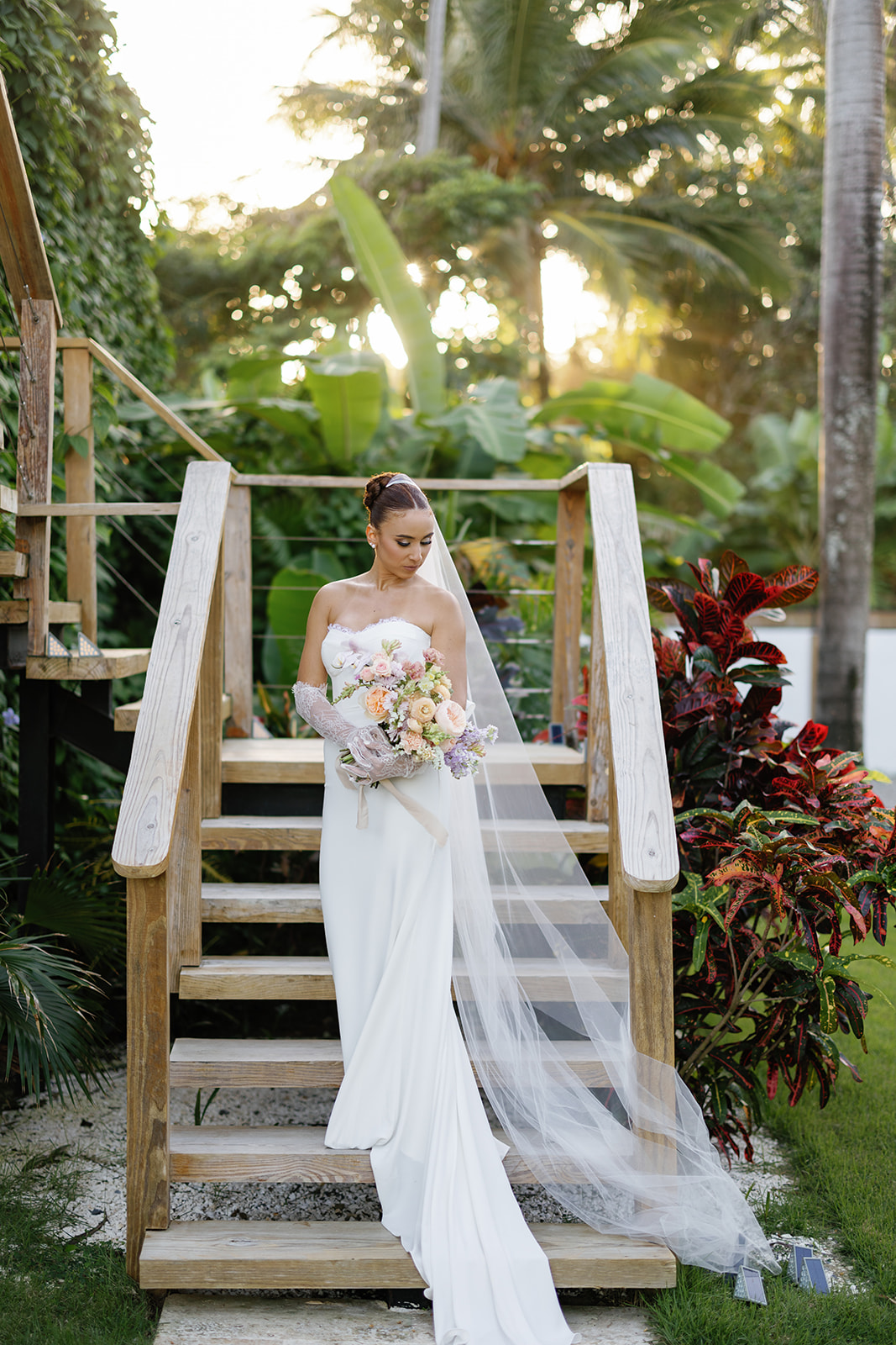 Bridal portrait, Dominican Republic wedding