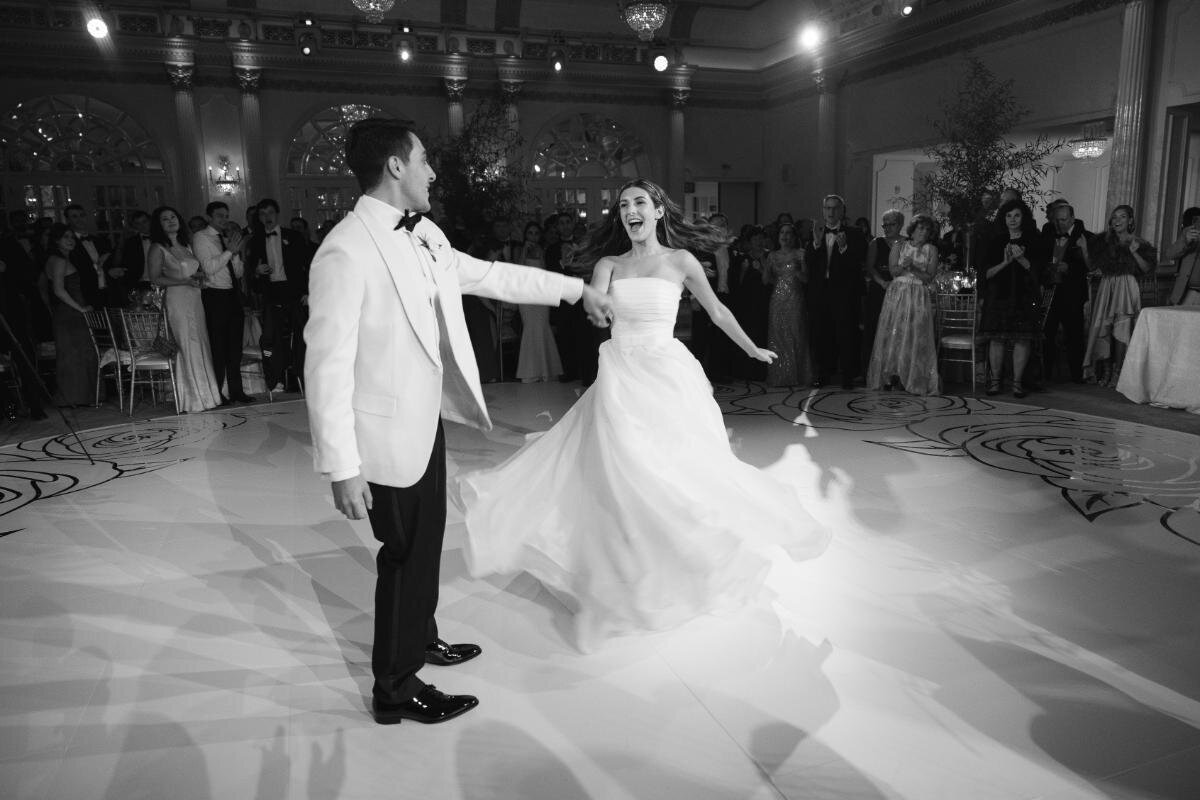 Bride and groom portrait by Motion of Time