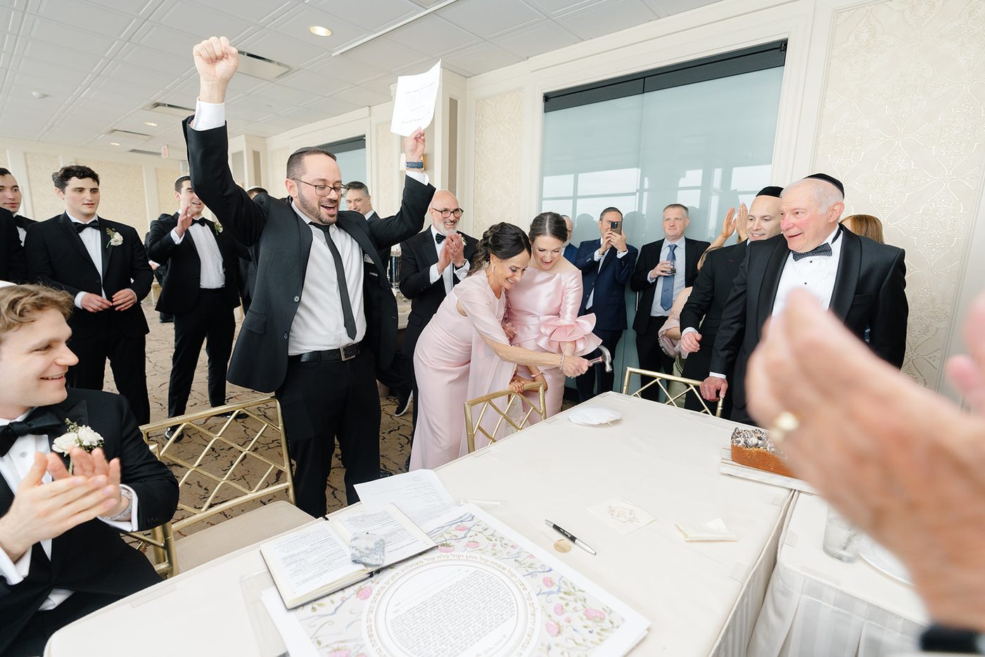 Wedding at Glen Island Harbour Club — tisch celebration glen island